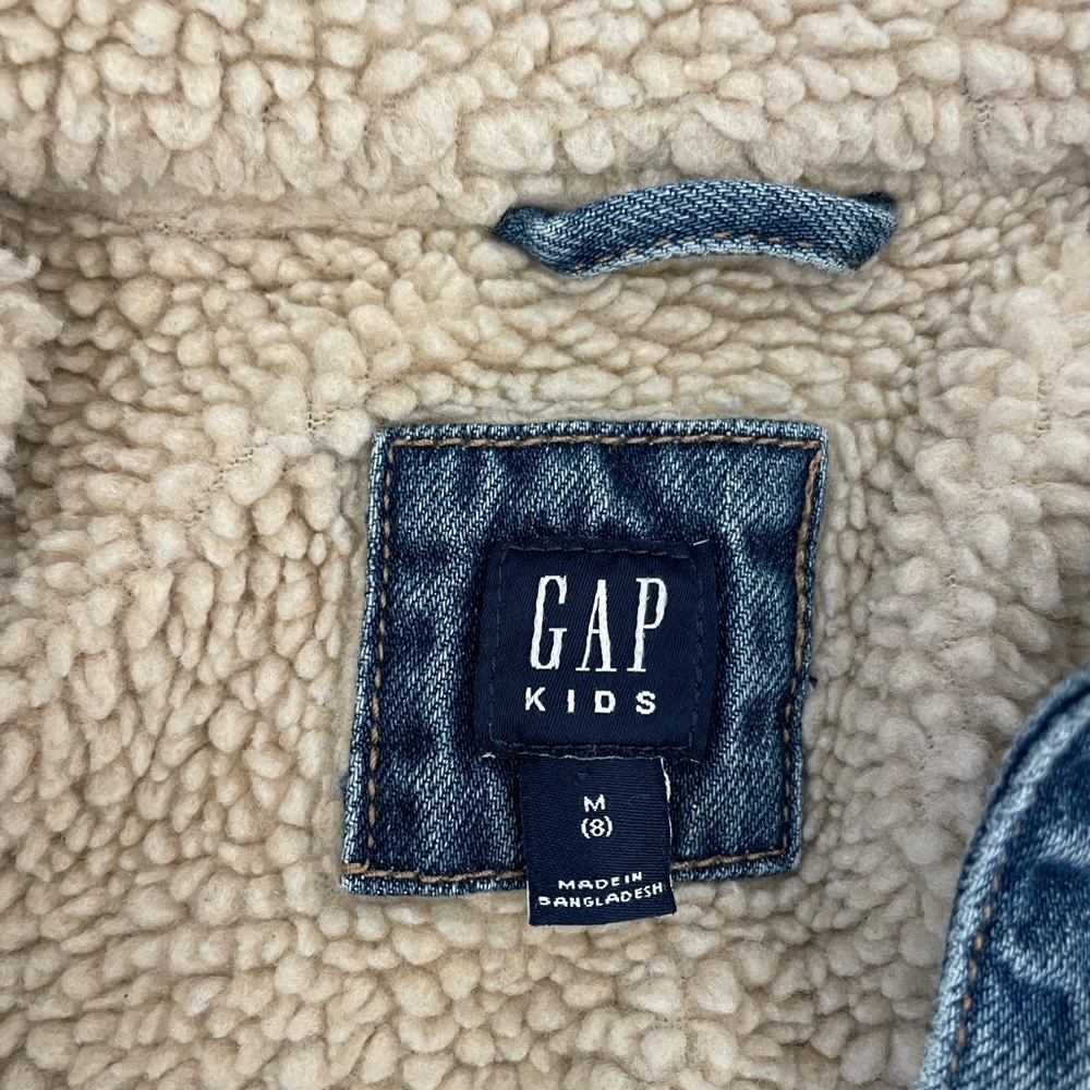 Kids Gap Sherpa Lined Jean Jacket - Picture 3 of 3
